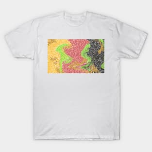 Abstract Color Pattern T-Shirt